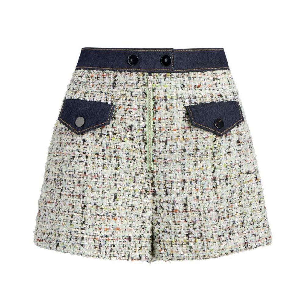Cinq à Sept Multicolor Tweed Shorts
